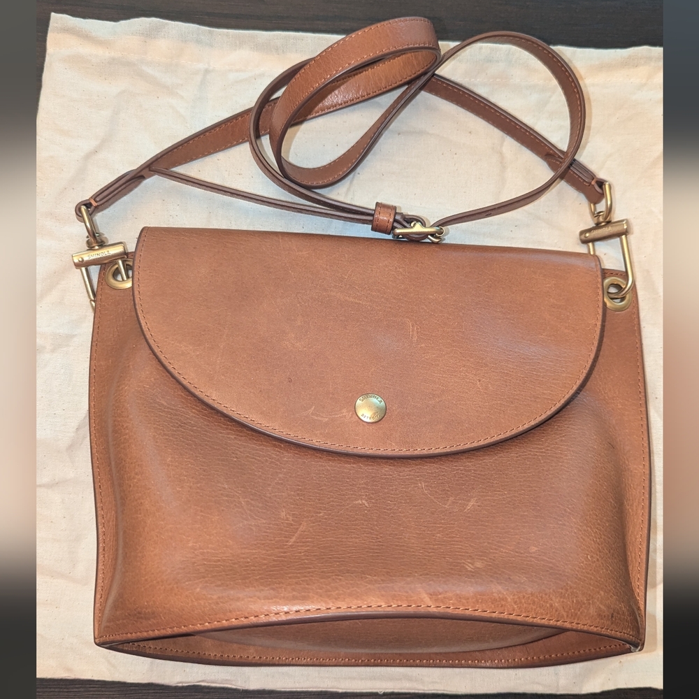 Shinola Leather Crossbody Bag - Shinola Birdy Bucket Bag